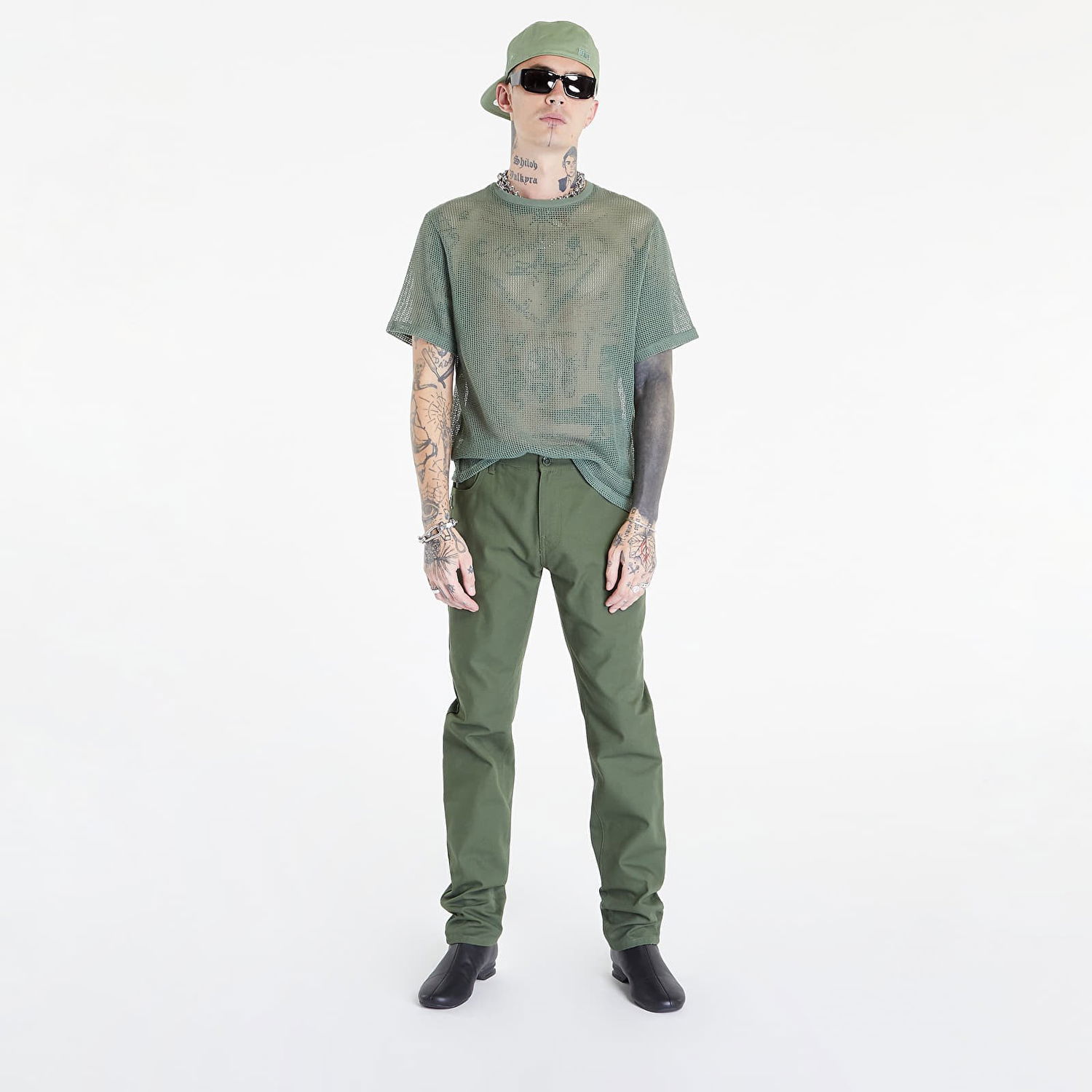 Hlače RAF SIMONS Slim Fit Denim Pants Zelena | 222-M310-10080-0023, 1