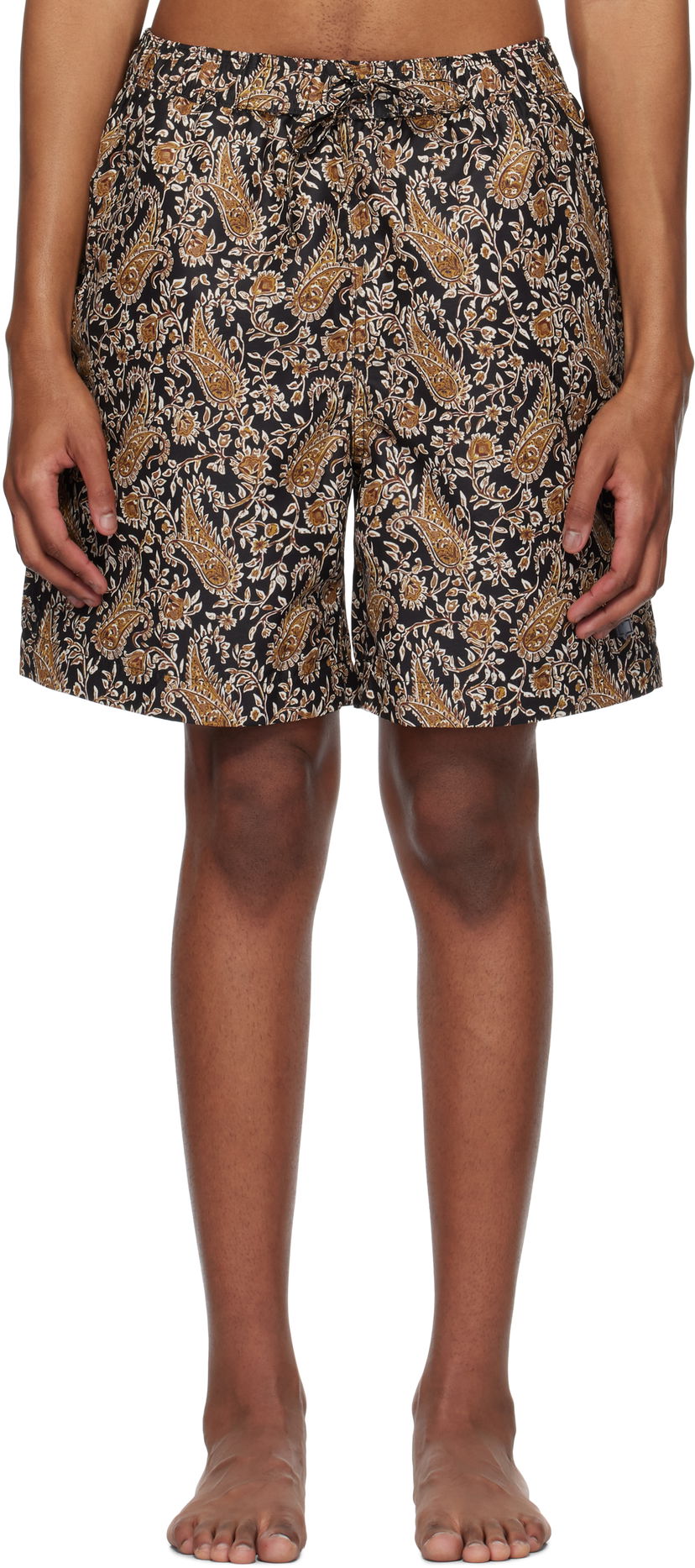 Kopalke ISABEL MARANT Isabel Marant Paisley Swim Shorts Črna | MB0009HA-C1P01H
