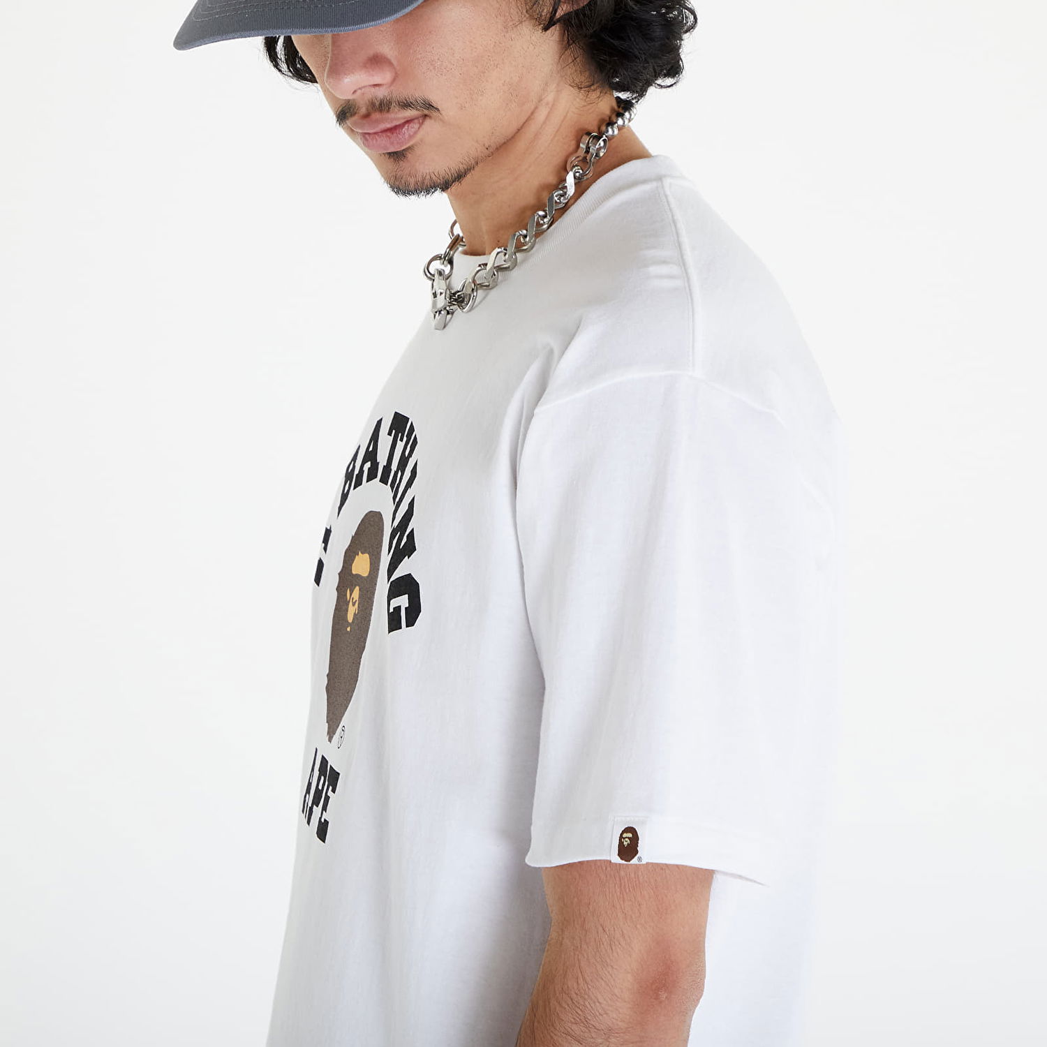 Majica BAPE College Tee Bela | 001TEK301001M WHT, 1