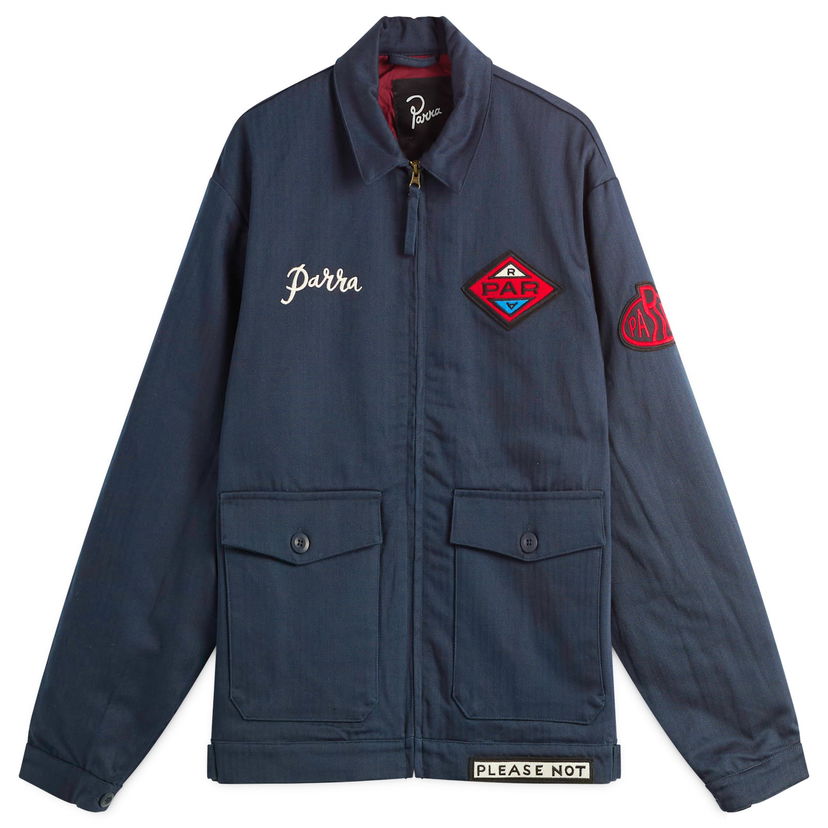 Jakna By Parra Parra Pumping Gas Jacket, Size Large Mornarica | 54255-NBL