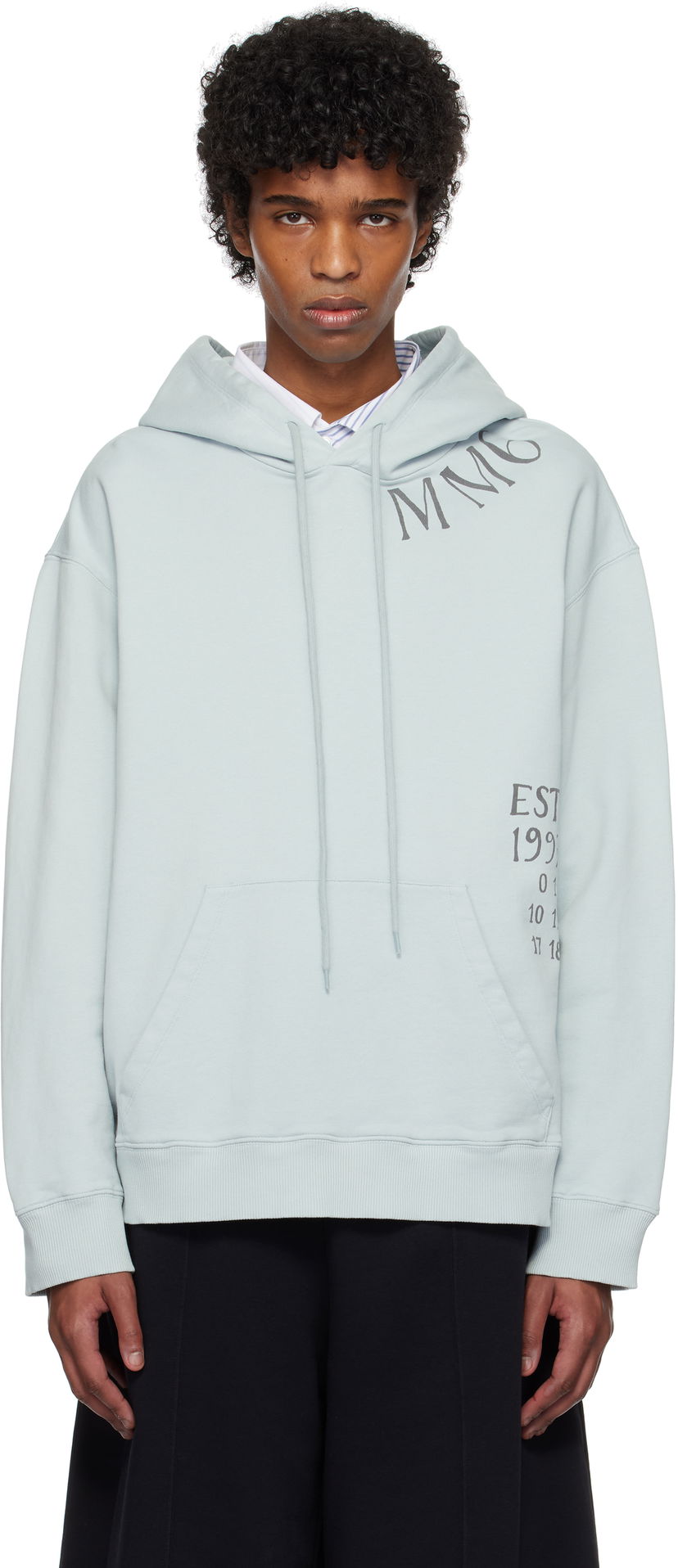Pulover Maison Margiela MM6 Maison Margiela Printed Hoodie Zelena | SH0GU0026 M25012