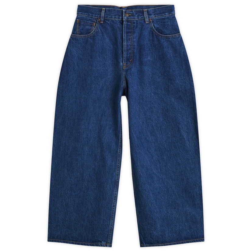 Kavbojke Studio Nicholson Studio Nicholson x Beams Plus Holly Wide Leg Denim Jeans Modra | BPSN2101-70