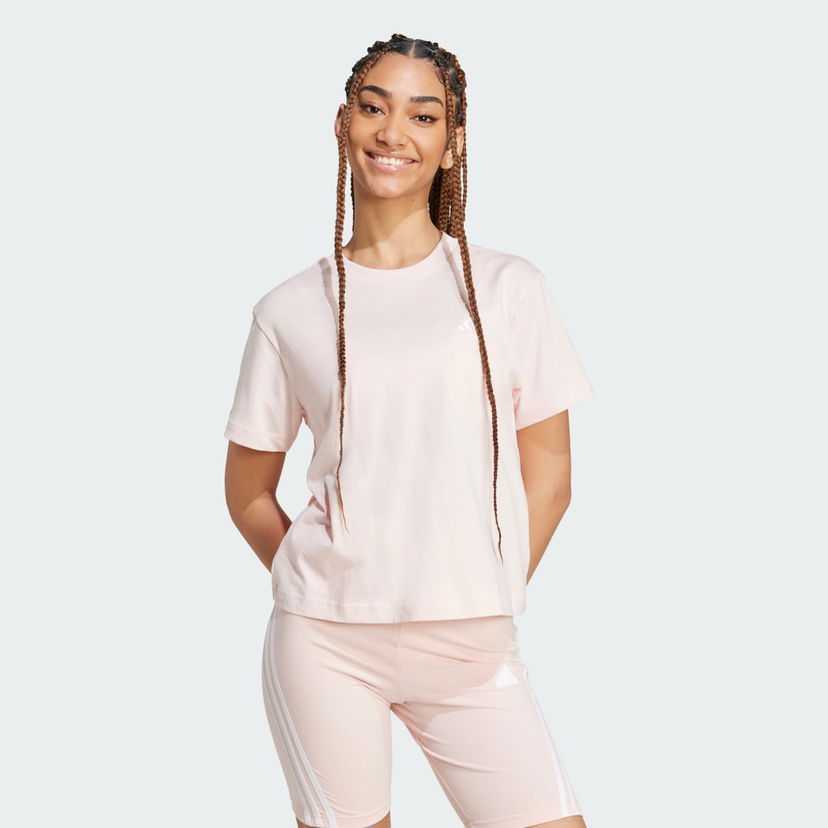 Majica adidas Performance Essentials Small Logo T-Shirt Roza | JH3694