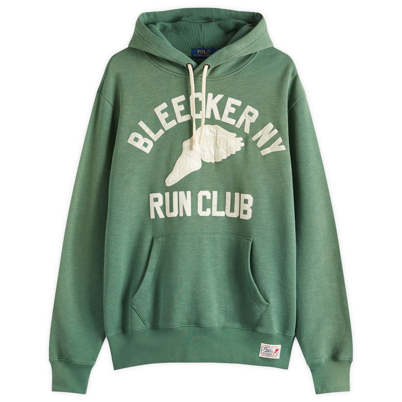 Pulover Polo by Ralph Lauren Ralph Lauren Bleecker Run Club Hoodie Zelena | 710964984002