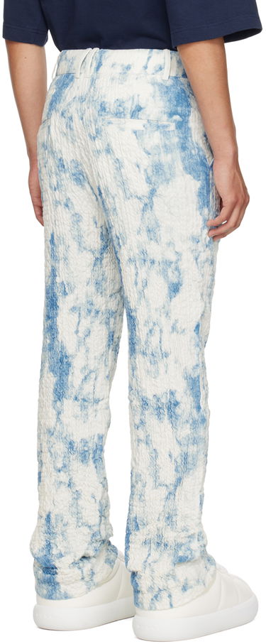 Hlače Feng Chen Wang Feng Chen Wang Printed Trousers Modra | FUS17TR07, 2