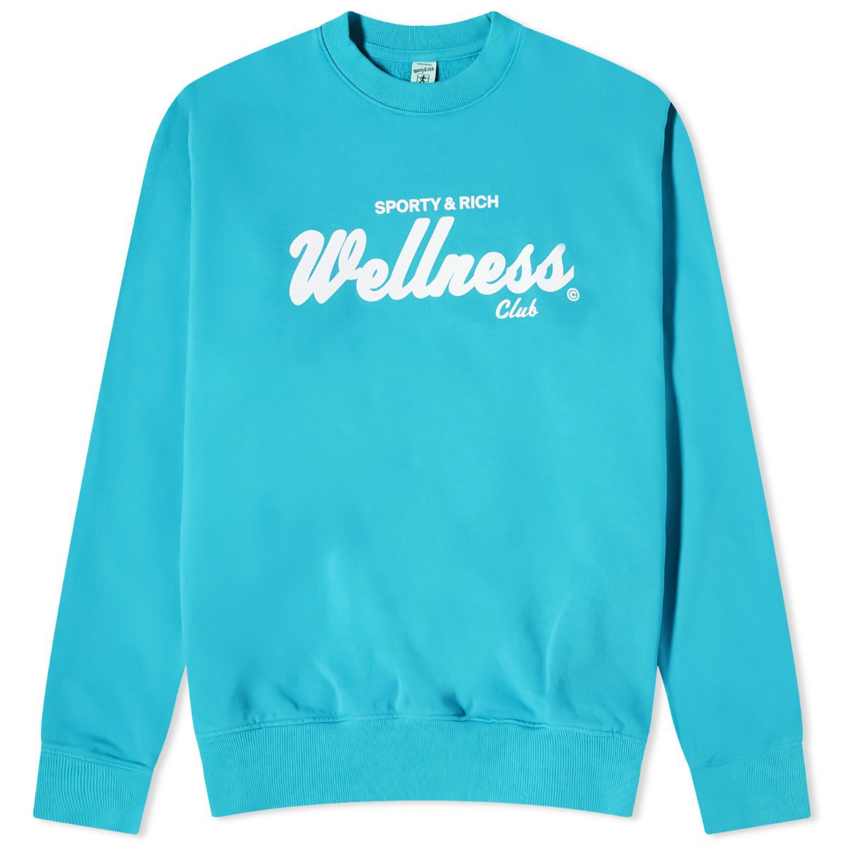 Pleteni pulover Sporty & Rich Draft Crew Sweat Turkizna | CRAW2333DO, 0