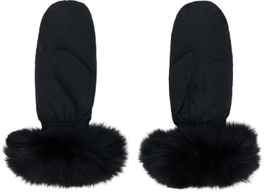 Rokavice Yves Salomon Yves Salomon Fox Fur & Down Mittens Črna | 26W23WAA617XXDOTM, 1