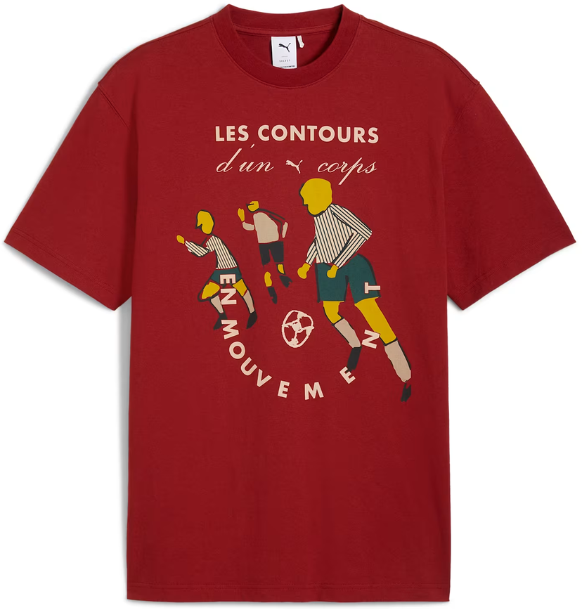 Majica Puma Players Lane Graphic Tee Bordo | 626660-13