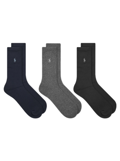 Nogavice Polo by Ralph Lauren Sports Sock - 3 Pack Večbarvna | 449655211001