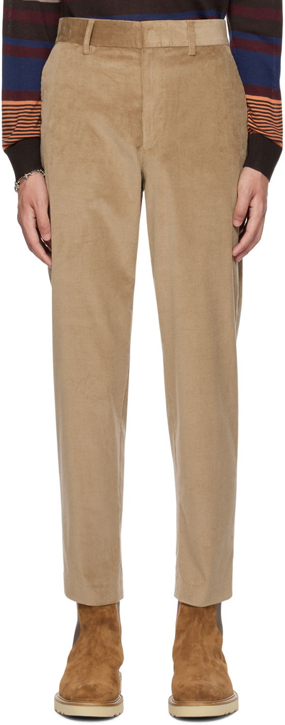 Hlače Paul Smith Paul Smith Four-Pocket Corduroy Trousers Bež | M1R-239X-L02065