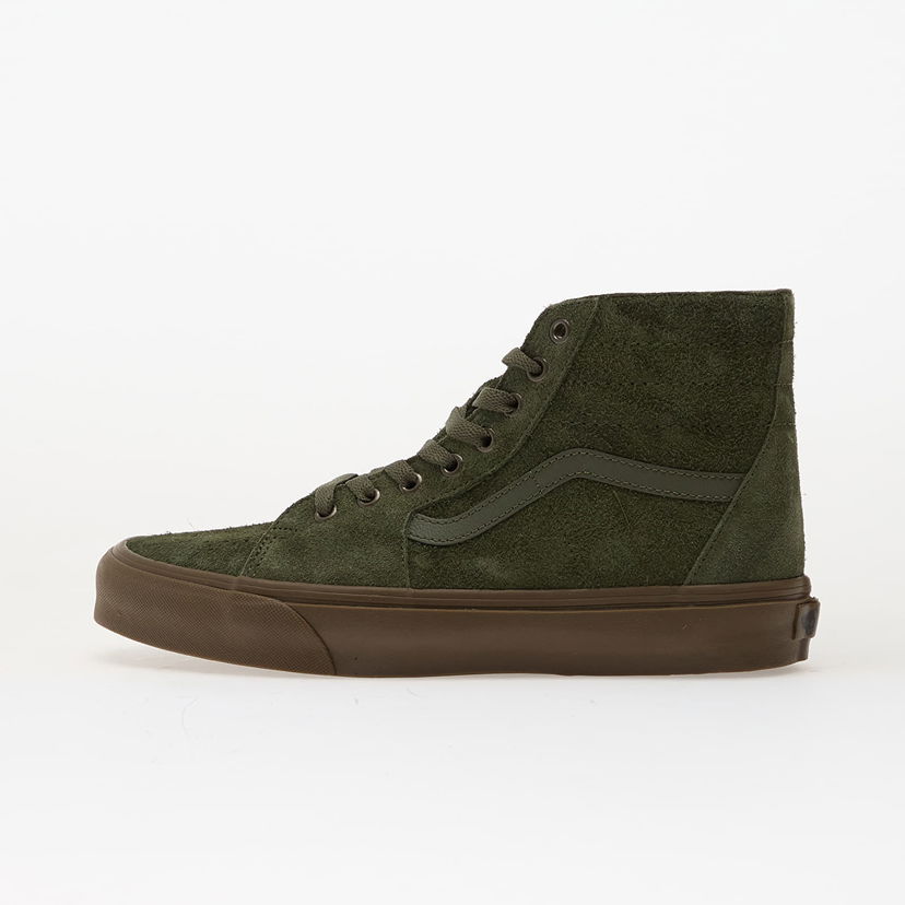 Superge in čevlji Vans SK8-Hi Tapered Hairy Suede Zelena | VN000DCH0QR1