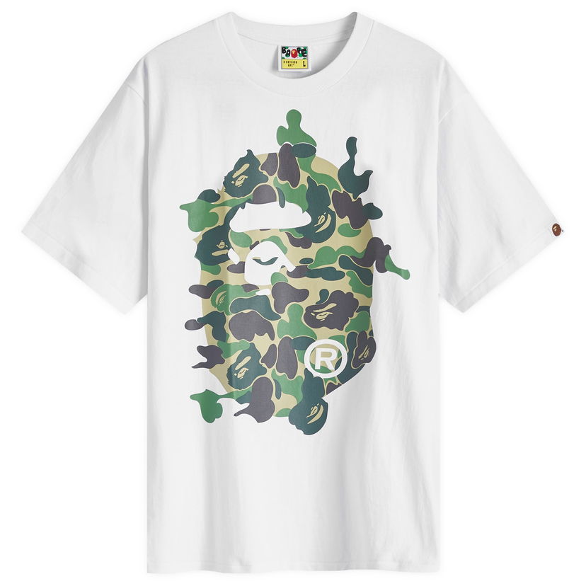Majica BAPE A Bathing Ape ABC Camo Rebuild Big Ape Head T-Shirt Bela | 001TEK301040M-WHG