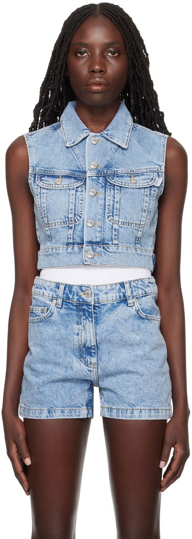 Telovnik Moschino Moschino Jeans Faded Denim Vest Modra | 0505 3236, 0