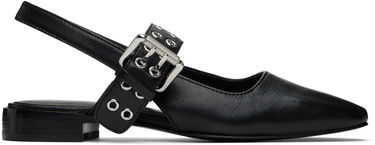 Oblačila rag & bone Rag & Bone Astra Leather Slingback Slippers Črna | WFF24SF002TB2, 0