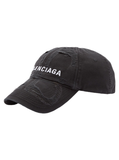 Kapa Balenciaga Distressed Logo Cap Črna | 719282-410B2-1077
