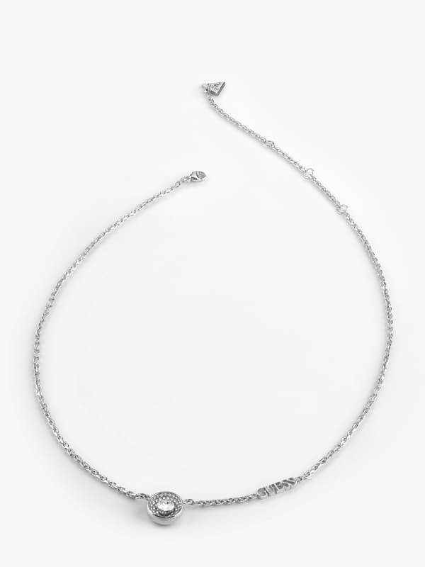 Ogrlica GUESS “Unique Solitaire” Necklace Kovinski | JUBN03398JW, 0