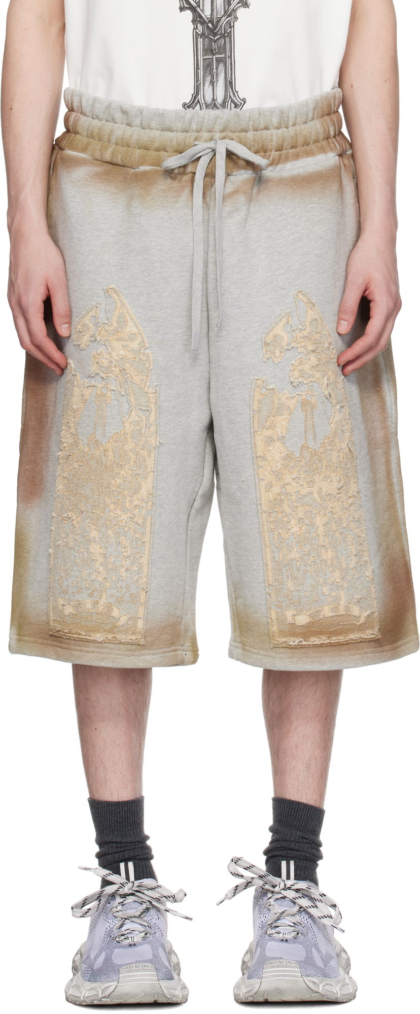 Kratke hlače Who Decides War Who Decides War Signature Mechanic Shorts Siva | 1121070021SS25