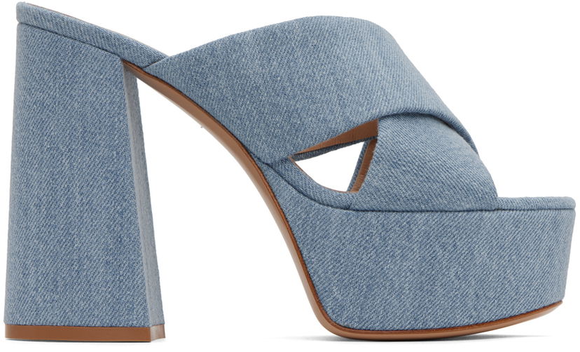 Modni dodatki Gianvito Rossi Gianvito Rossi Sheridan Heeled Sandals Modra | G17770.70RIC.DEM