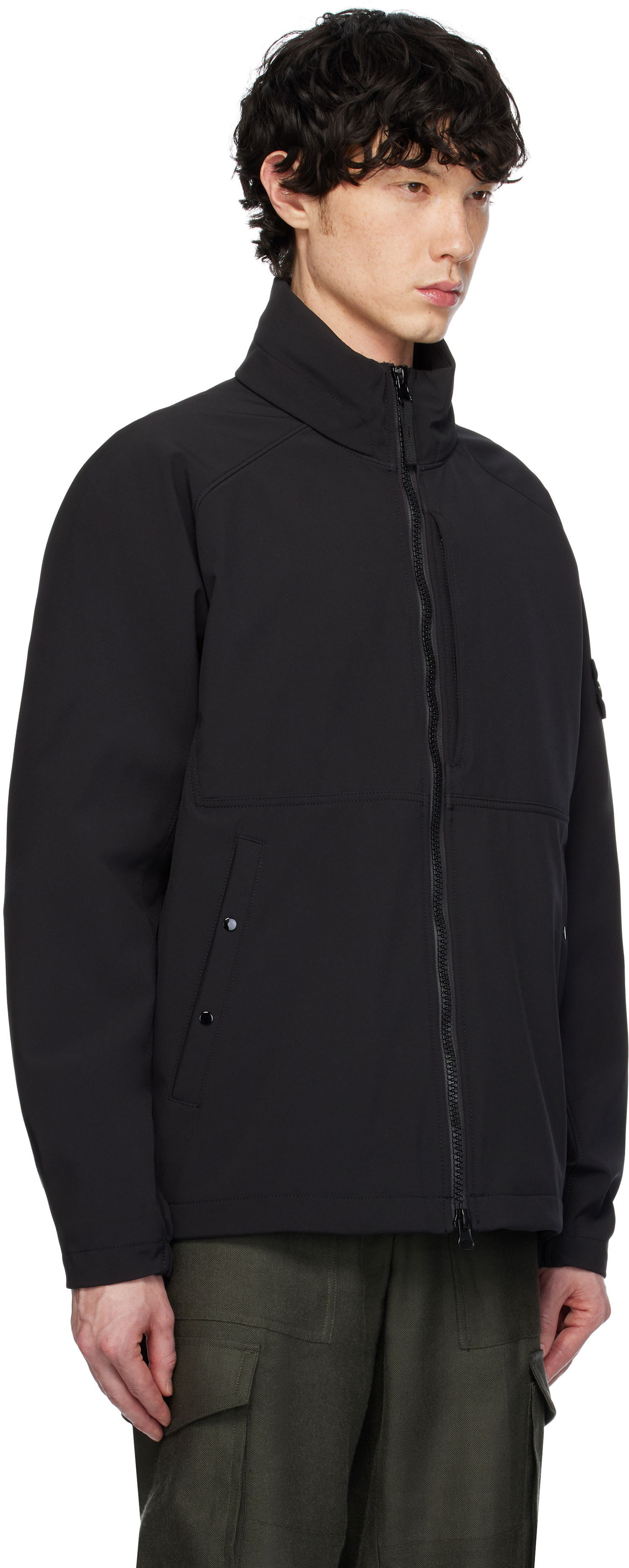 Vetrovka Stone Island Stone Island Light Soft Shell Jacket Črna | K1S15 4100010 S0A22, 1