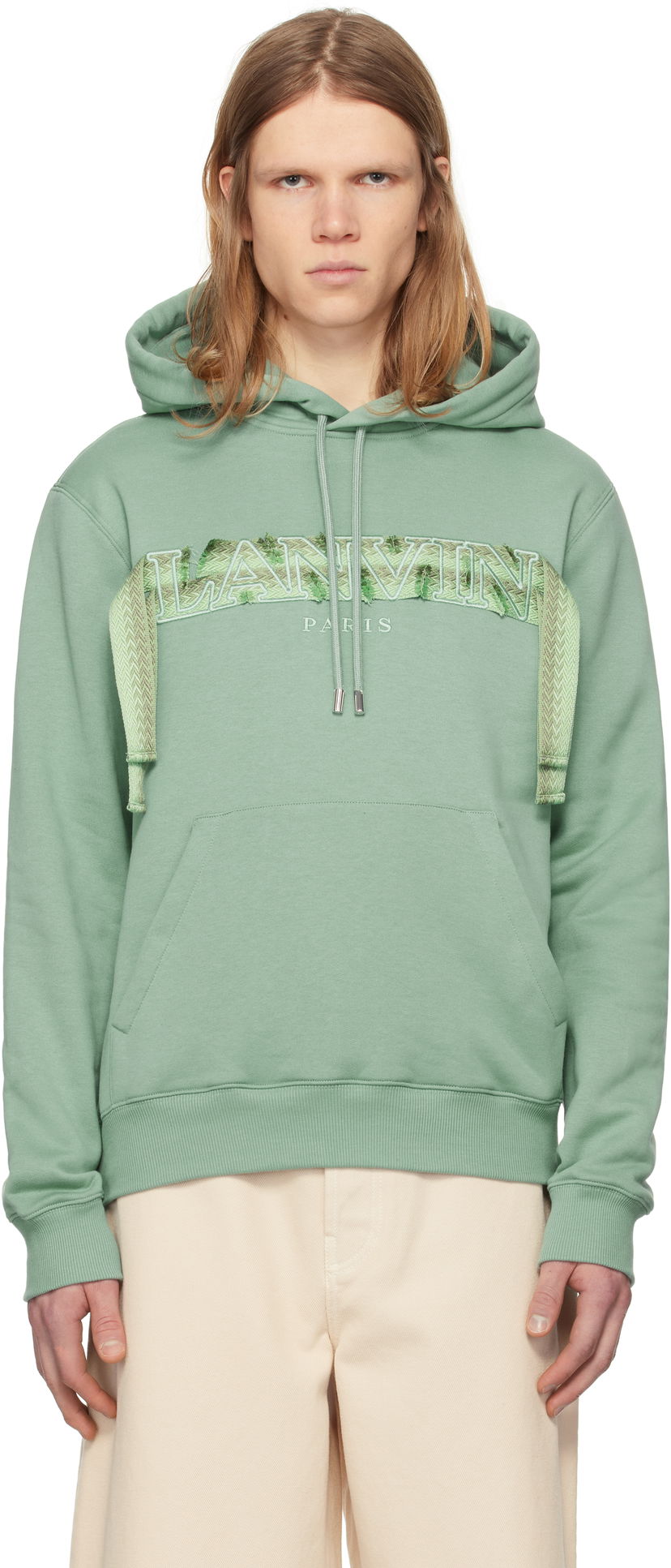 Pulover LANVIN Lanvin Curb Lace Hoodie Zelena | RM-HO0001-J199-P25