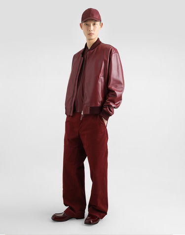 Bomber jakna Dolce & Gabbana Dolce & Gabbana Technical Fabric Bomber Jacket Bordo | G9BLMTFUS27R0108, 3
