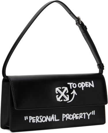 Torbica Off-White Off-White Jitney 1.0 Quote Shoulder Bag Črna | OWNN172C99LEA0021001, 1