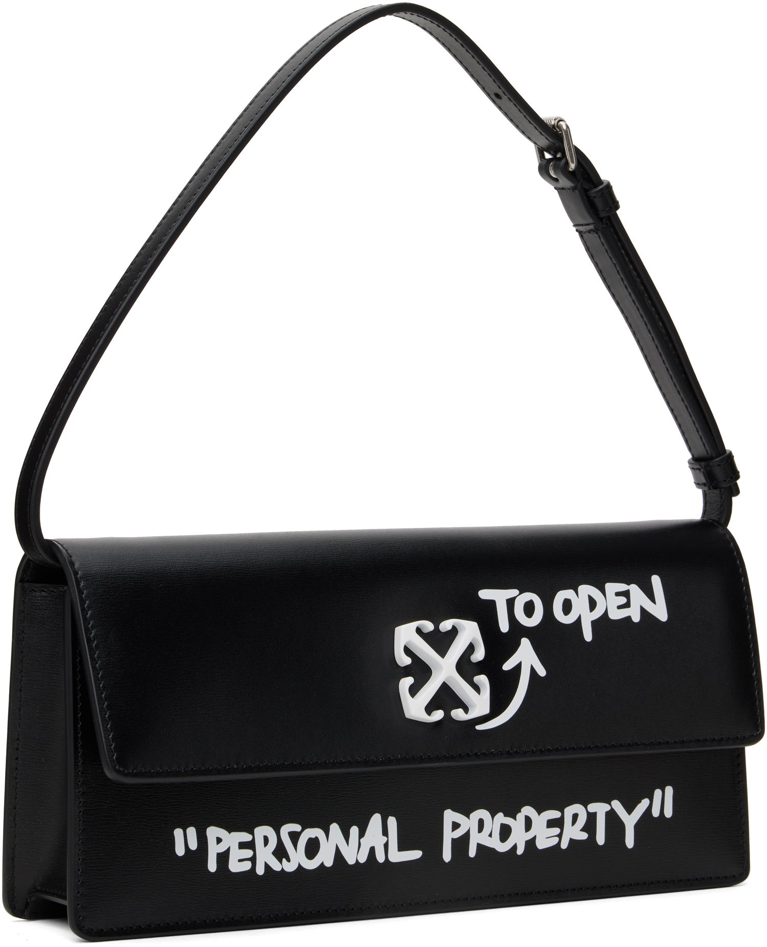 Torbica Off-White Off-White Jitney 1.0 Quote Shoulder Bag Črna | OWNN172C99LEA0021001, 1