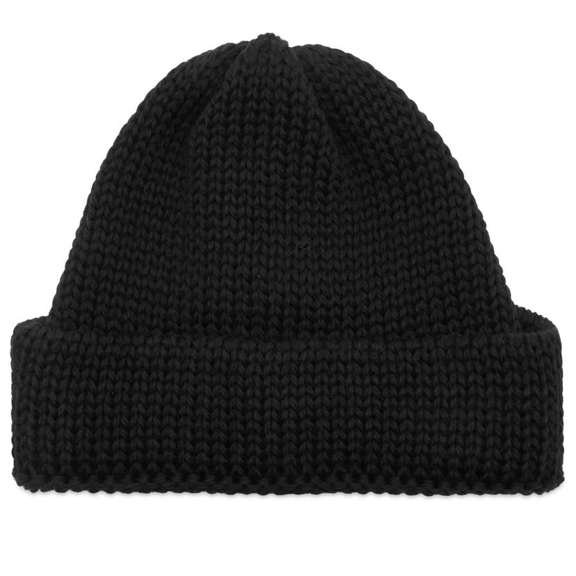 Beanie Universal Works Universal Works British Wool Short Watch Cap Črna | 33350-BLK