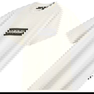 Majica Napapijri Men's Box Logo T-Shirt, Size Large Bela | NP0A4I3LN1A1, 1