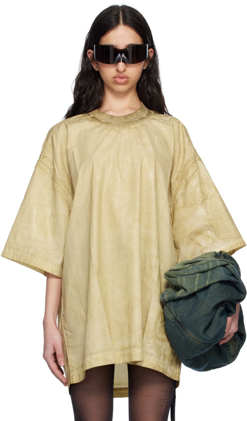 Majica Rick Owens Rick Owens DRKSHDW Hollywood Tommy T-Shirt Rumena | DS01E3203 PF