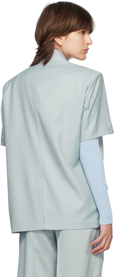 Jakna Feng Chen Wang Feng Chen Wang Short Sleeve Blazer Modra | FMS15JK07, 2