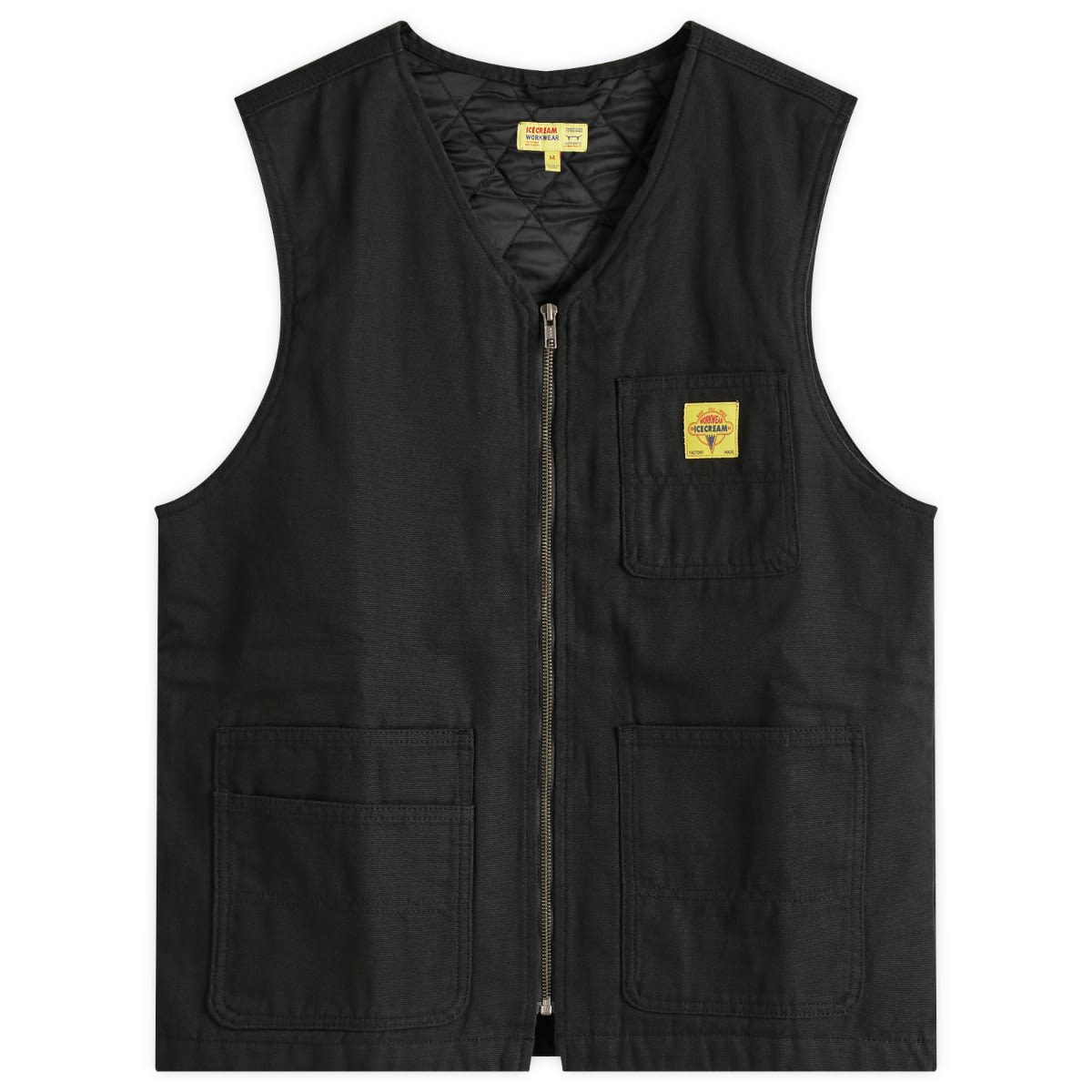 Telovnik BBC IceCream ICECREAM Canvas Work Vest, Size Large Črna | ICW25103-BLK, 0