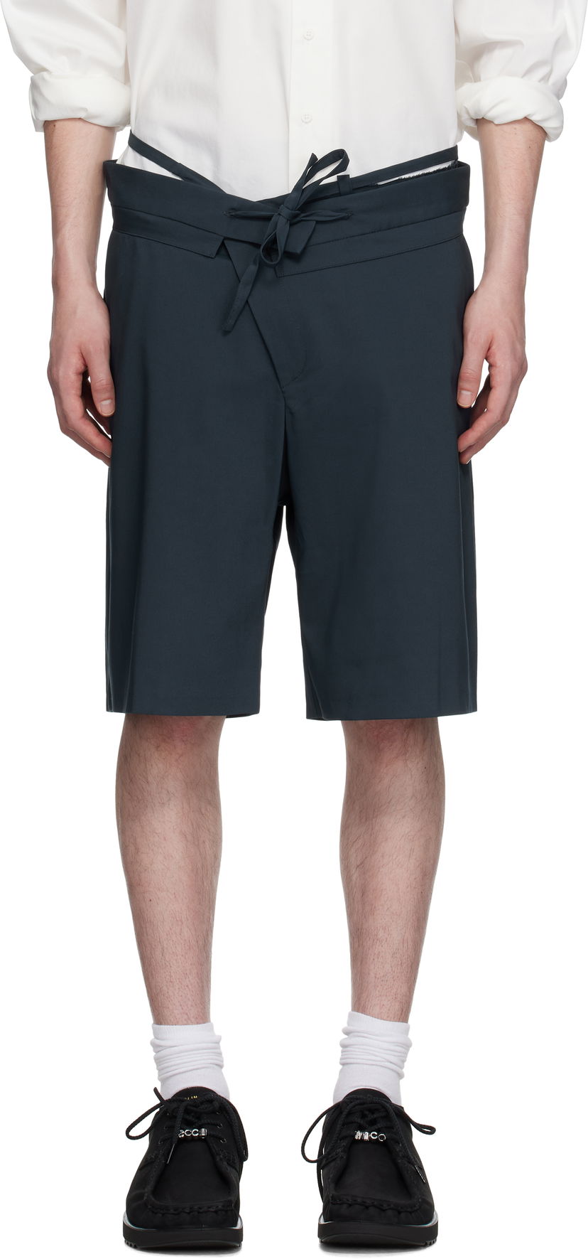 Kratke hlače Ottolinger Ottolinger Double Fold Suit Shorts Mornarica | 123-201823-01