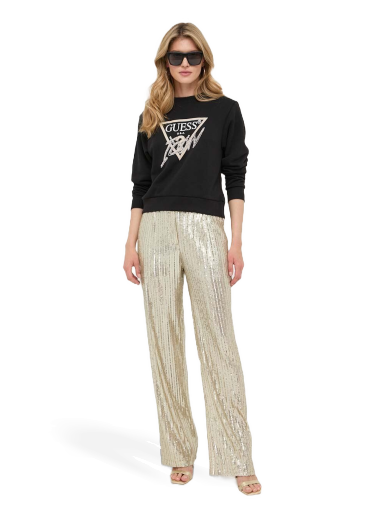 Pulover GUESS Sweatshirt Črna | W3YQ01.KB683