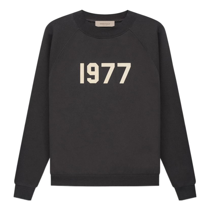 Pulover Fear of God Essentials 1977 Crewneck Sweatshirt Črna | FOG-SS22-158