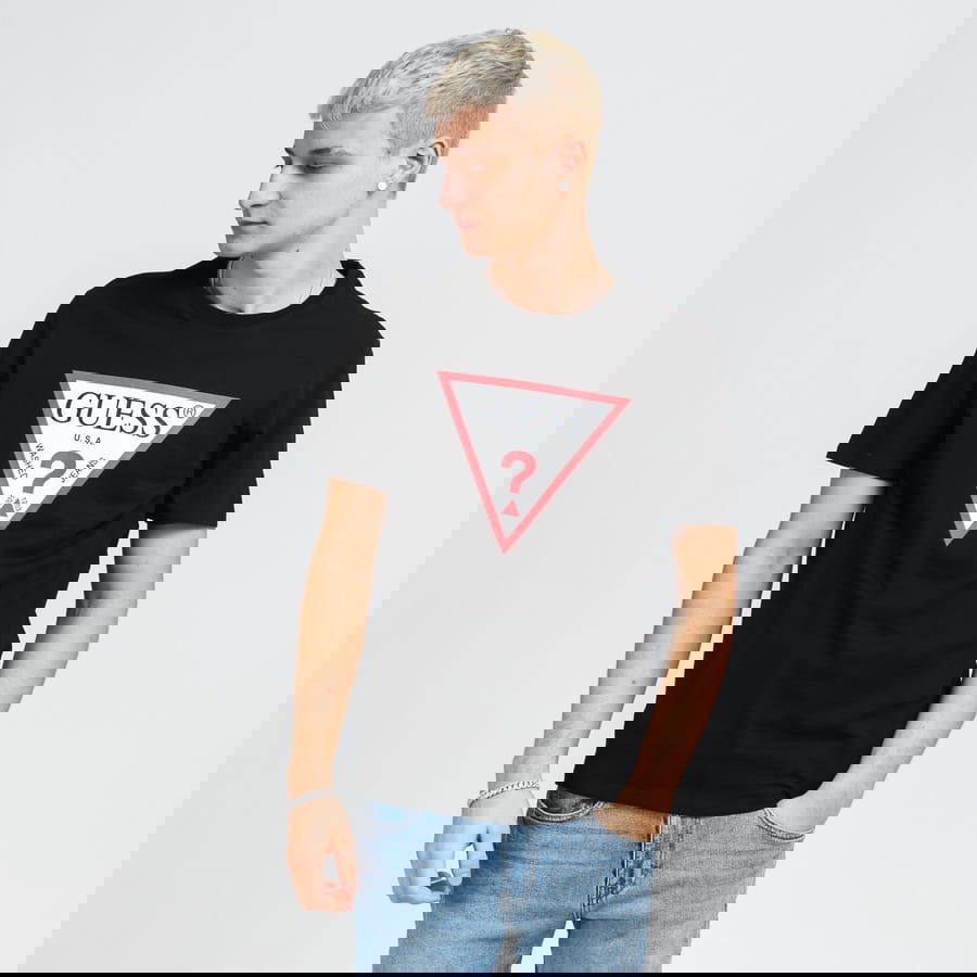 Majica GUESS Triangle Logo Tee Črna | M1RI71I3Z11-JBLK, 0