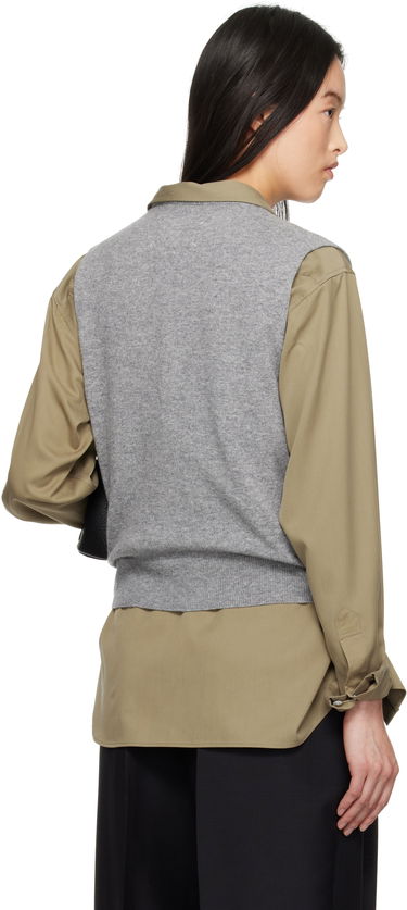 Pleteni pulover Maison Margiela Maison Margiela Knit Vest Siva | S51FB0077 M13090, 2