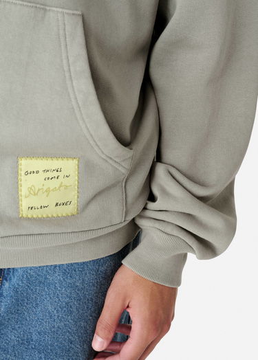 Pulover AXEL ARIGATO Washed Patch Hoodie Zelena | A2993002, 6