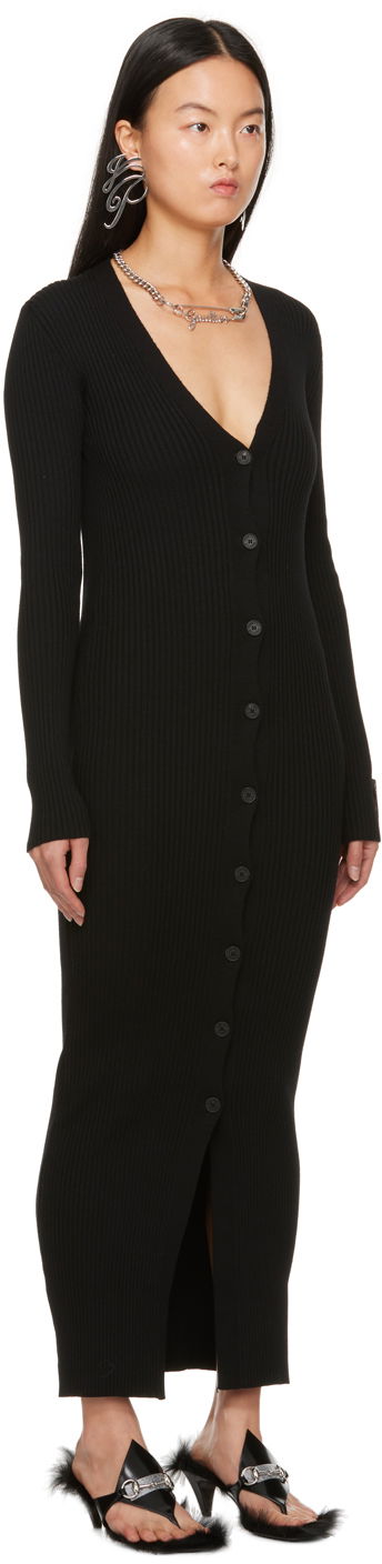 Obleke Jean Paul Gaultier Jean Paul Gaultier Eiffel Tower Maxi Cardigan Črna | 23/15-F-RO081P-M057-00, 1