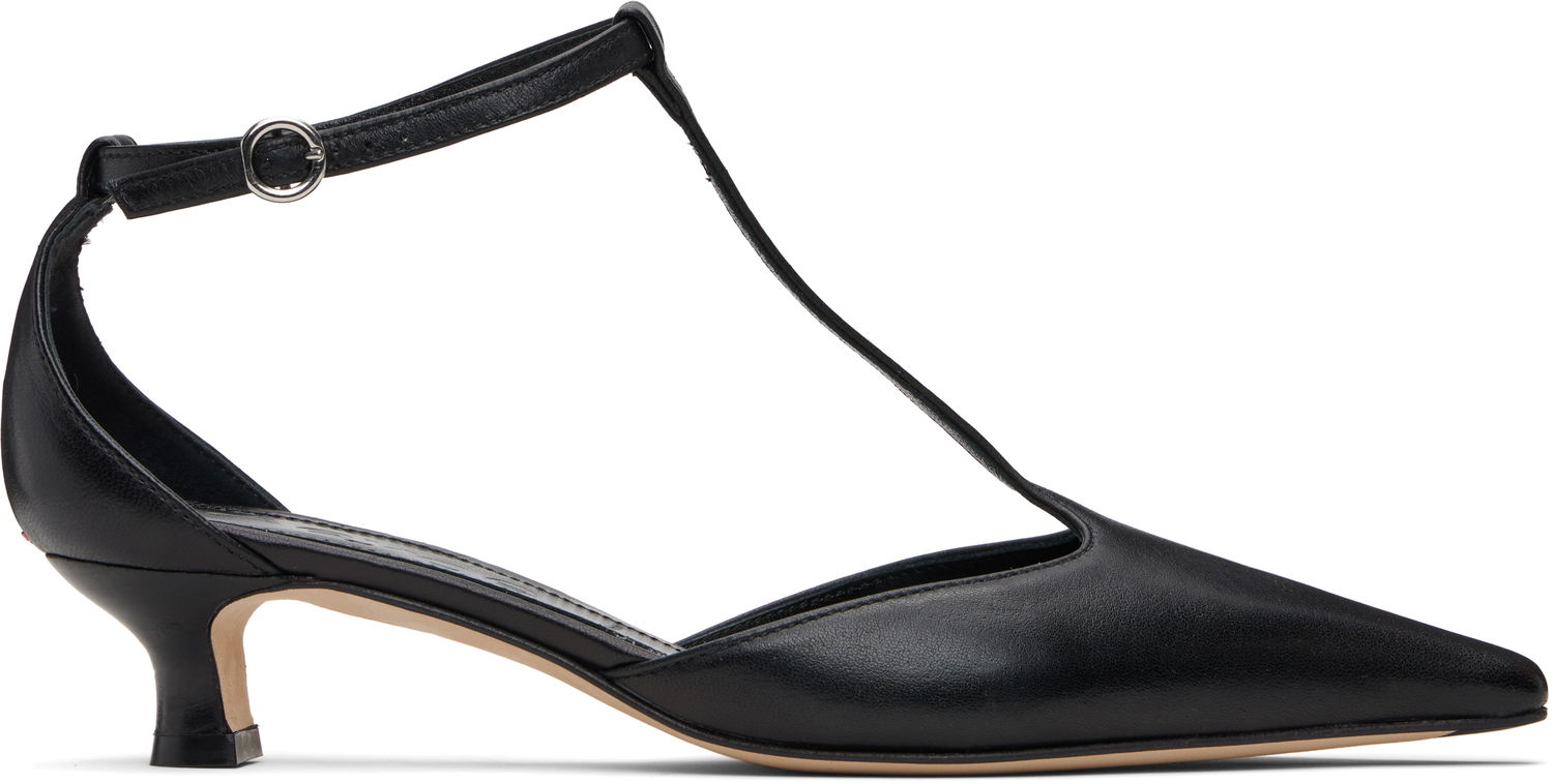 Nega čevljev Aeyde Aeyde Liz T-Bar Kitten Heels Črna | A11-PU0596001001-225, 0