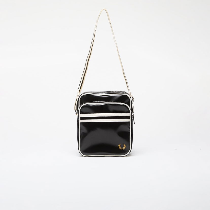 Torba za čez ramo Fred Perry Classic Side Bag Black/ Ecru 2 l Črna | L8258 D57