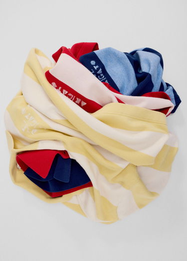 Pleteni pulover AXEL ARIGATO Frey Striped Long-sleeved Polo Sweater Večbarvna | A3315003, 9