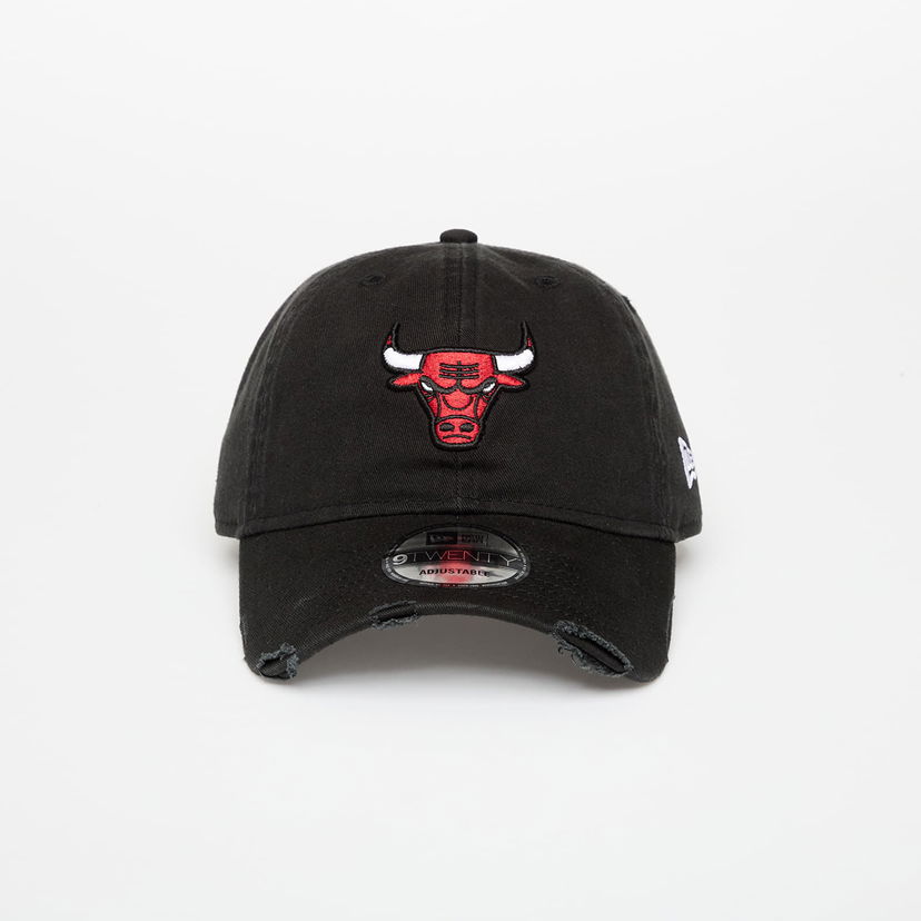 Kapa New Era Chicago Bulls 9Twenty Washed Distressed Baseball Cap Črna | 60691108