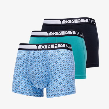 Spodnje perilo in nogavice Tommy Hilfiger Logo 3 Pack Trunks Print Večbarvna | UM0UM01565 0S1, 0