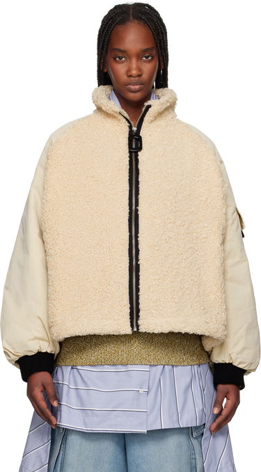 Jakna JW Anderson JW Anderson Color Block Fleece Track Jacket Bež | JK0367-PG1736, 0