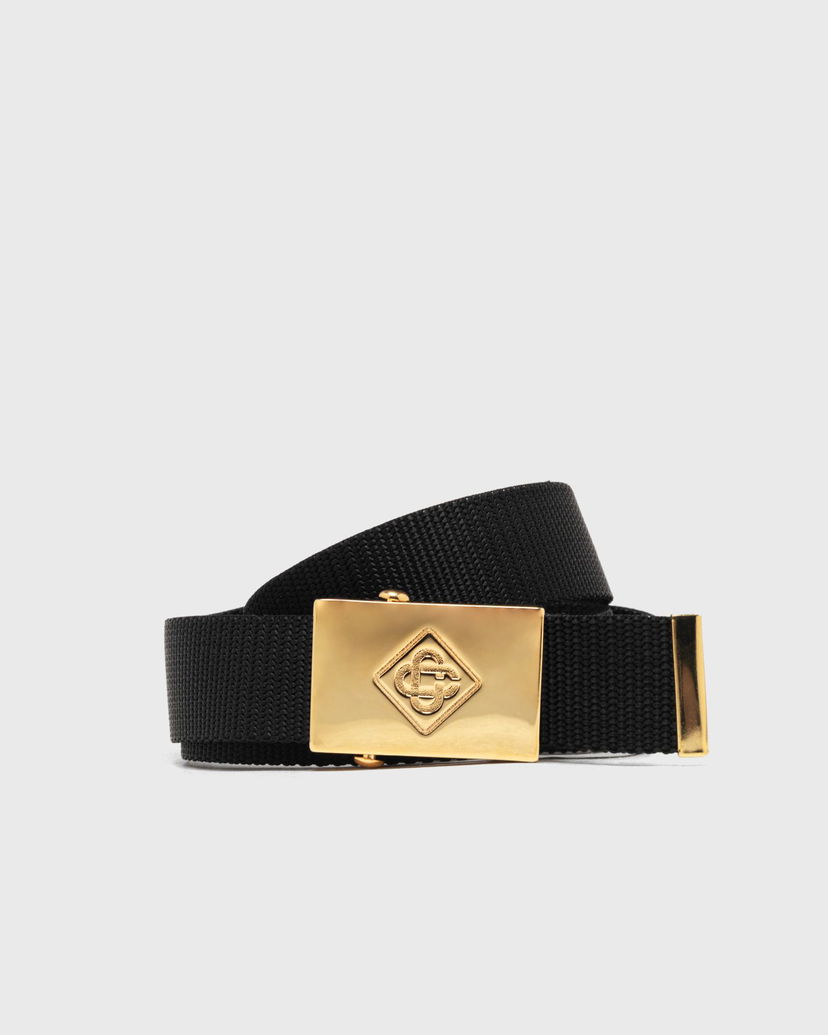 Pasovi Casablanca Diamond Logo Webbing Belt Črna | APF25-ACC-258-01