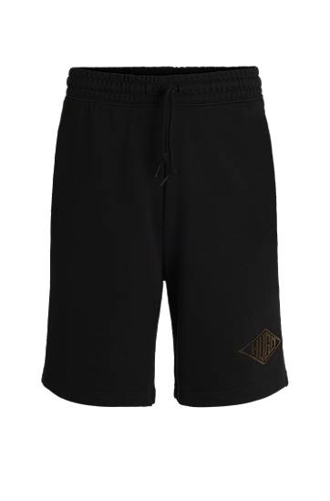 Kratke hlače BOSS Terry Shorts with Embroidered Logo Črna | 50534953