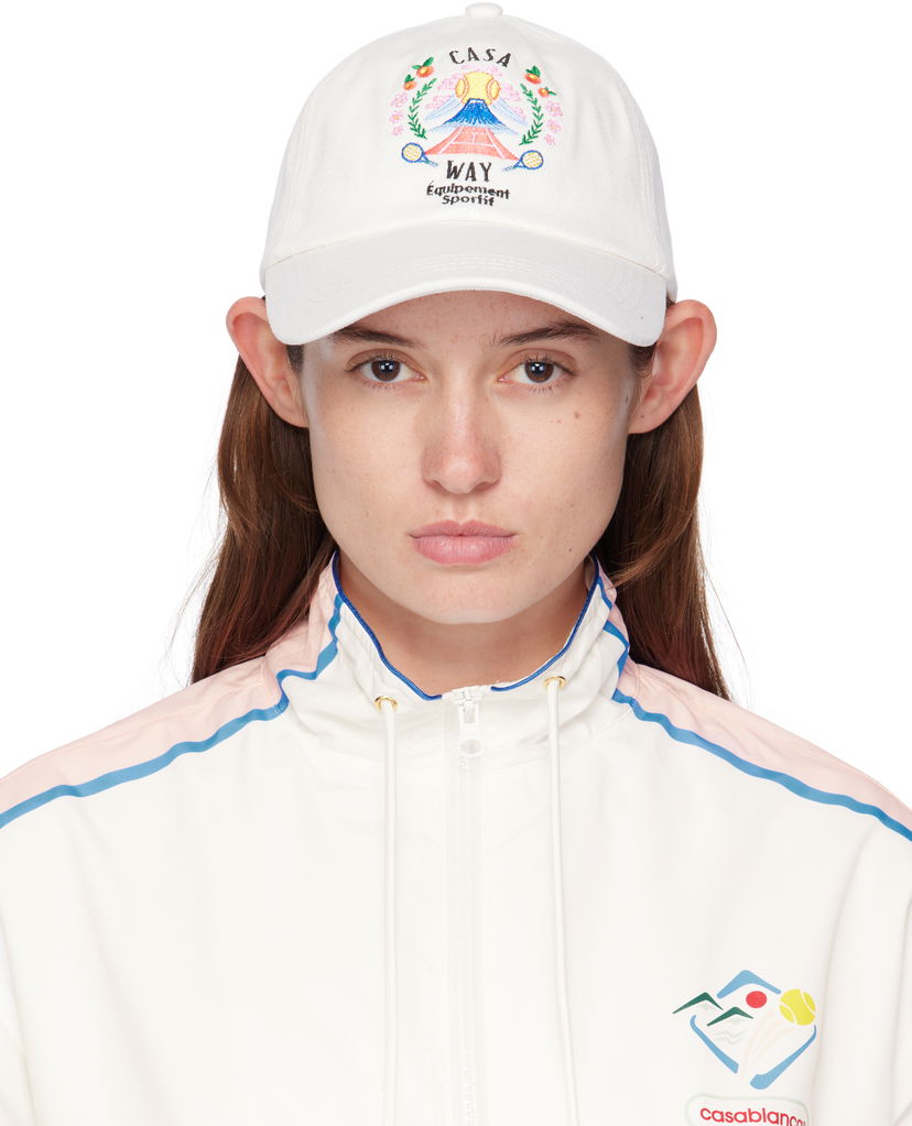 Kapa Casablanca Casablanca 'Casa Way' Mountain Baseball Cap Bela | APF25-HAT-002-04