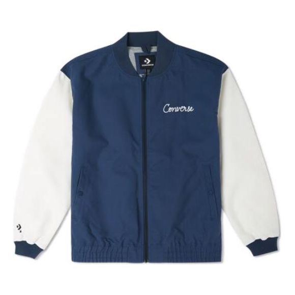 Bomber jakna Converse Chain Stitch Woven Jacket Modra | 10025514-A02