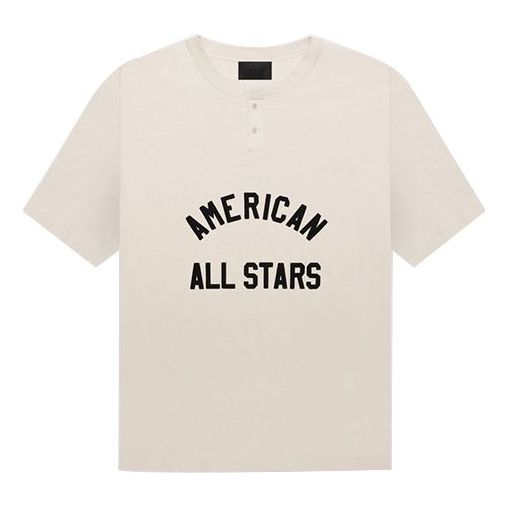 Majica Fear of God Fear of God All Star Henley T-Shirt Bež | FG50-017OCJ-101